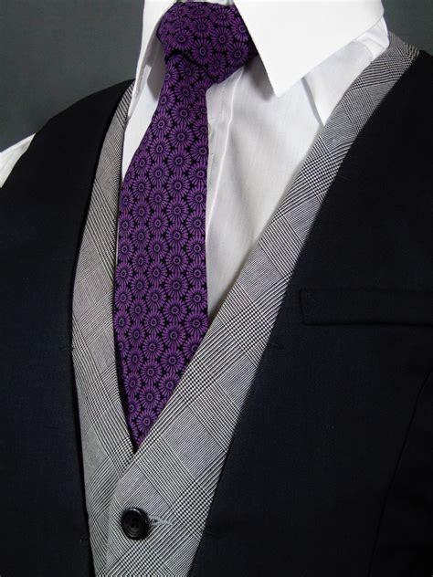 mens neck ties purple gucci|Gucci formal ties.